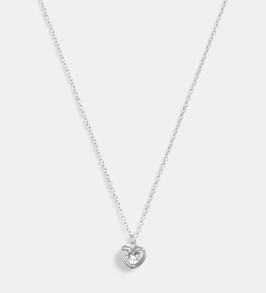 Halo Heart Pendant Necklace
